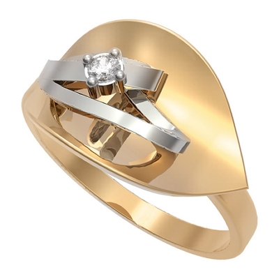 кольцо с цирконом КФбз-5106