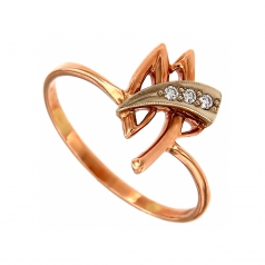 кольцо с бриллиантом Кбрбз-137