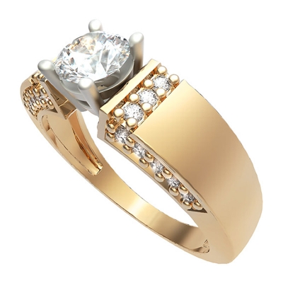 кольцо с цирконом КФбз-5099