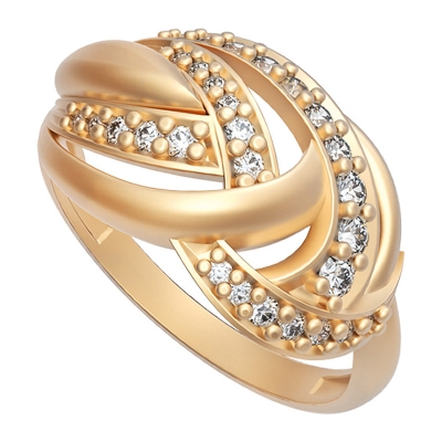 кольцо с цирконом КФ-5211